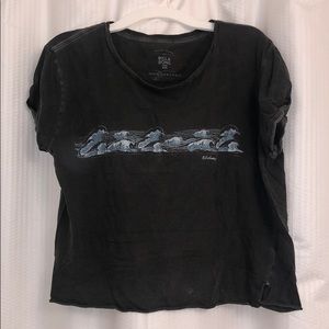 Grey Billabong wave crop top size:Small